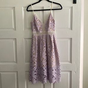 Lavender lace dress